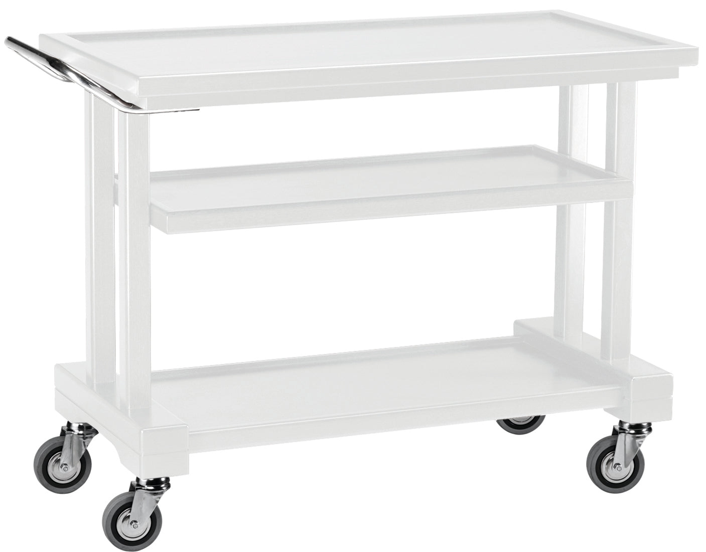 CARRELLO LEGNO 3 PIANI - BIANCO LP1050B