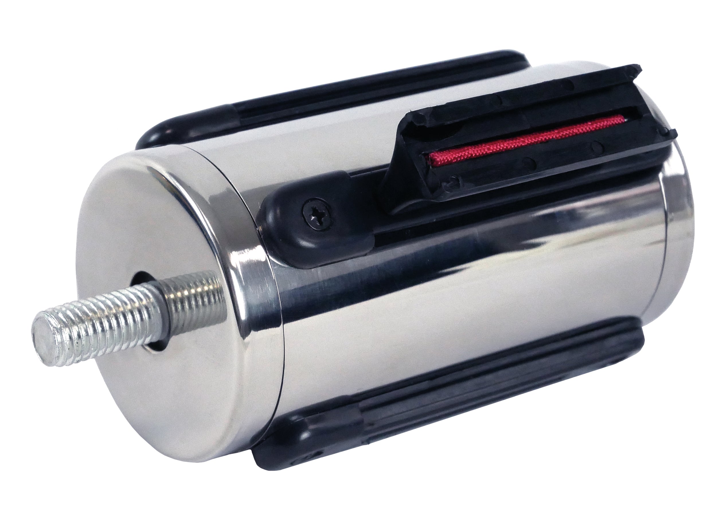 PUNTALE INOX LUCIDO CON NASTRO ROSSO PU5195IR
