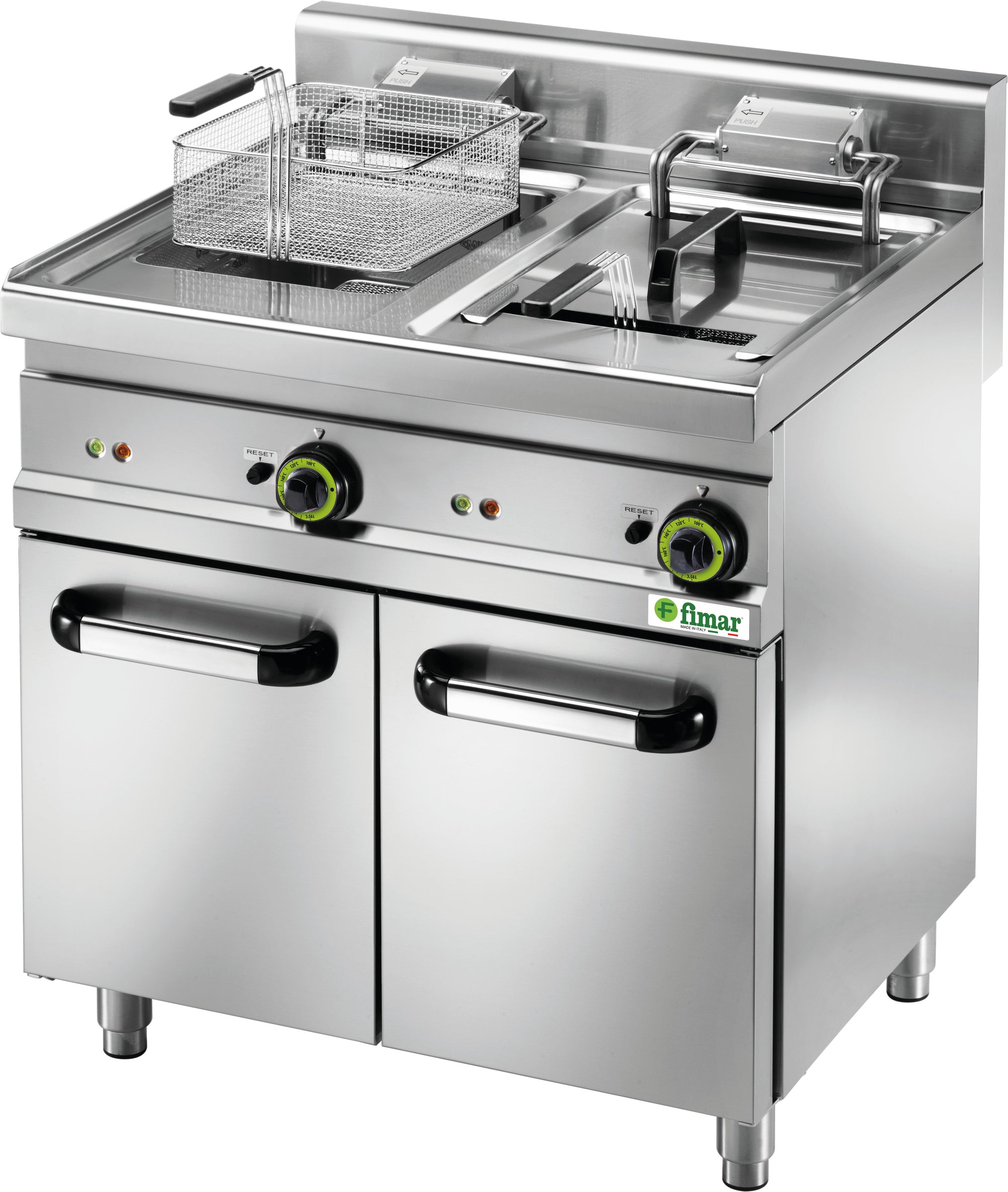 FRIGGITRICE ELETTRICA DOPPIA SFM18D 3PH C/MOBILE