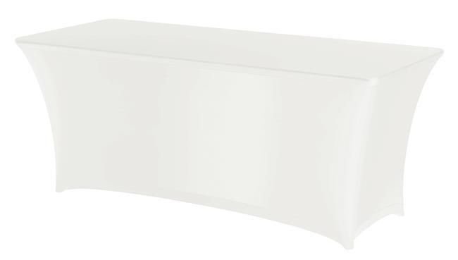 Copri tavolo rettangolare, HENDI, 810927, Bianco, 1500x760x(H)730mm