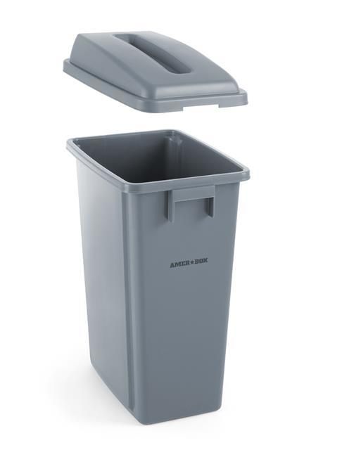 Contenitore dei rifiuti leggero, AmerBox, 60L, Grigio chiaro, 455x315x(H)580mm