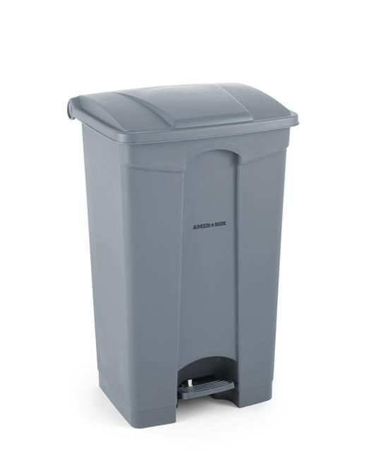 Contenitore con apertura a pedale, AmerBox, 87L, Grigio chiaro, 500x410x(H)815mm