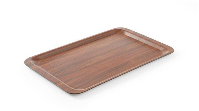 Vassoio di servizio, rettangolare, antiscivolo, laminato, AmerBox, Mogano, 330x430mm